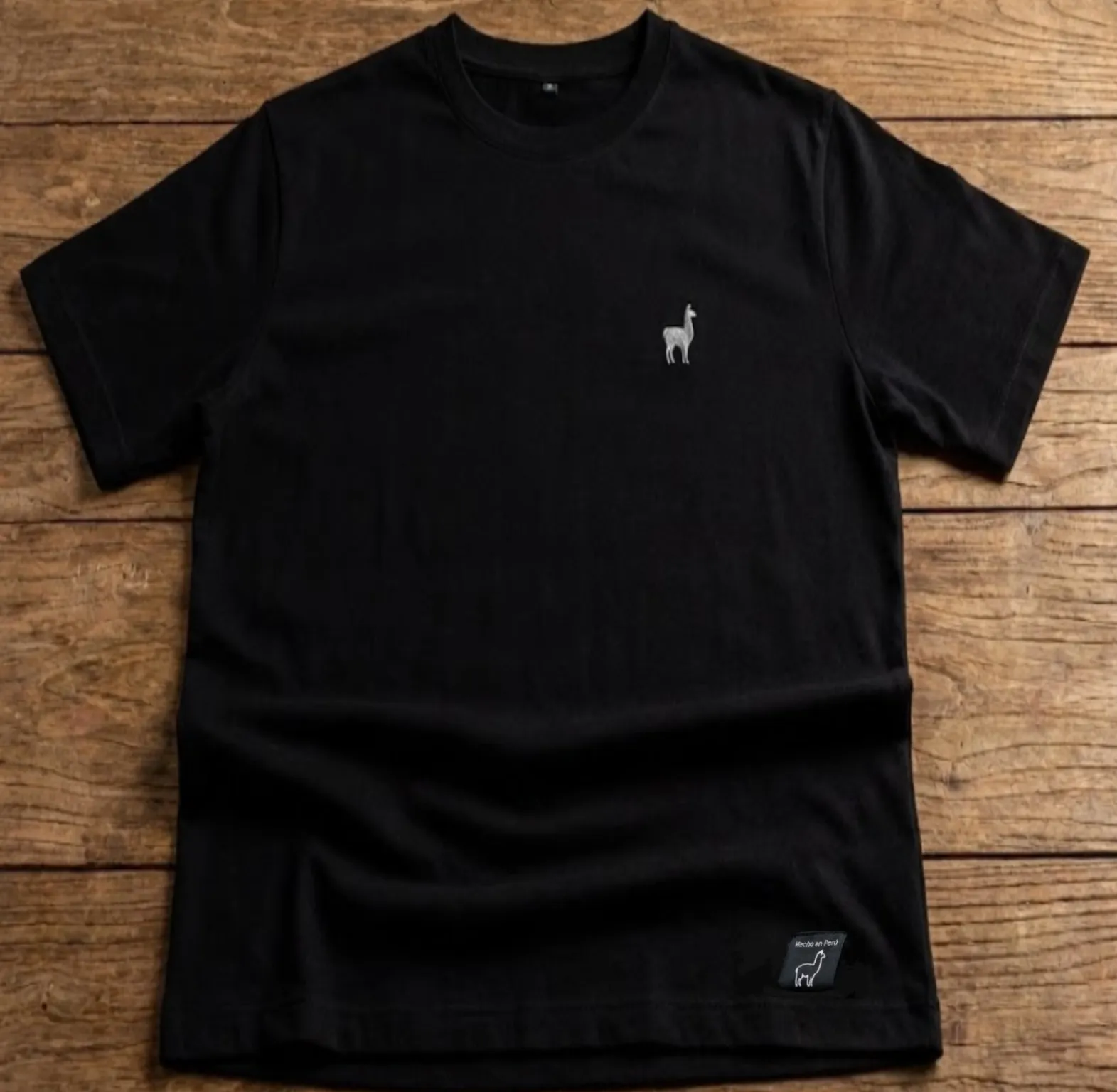 Imagen de Camiseta Premium de Algodón Peruano - Negro Intenso